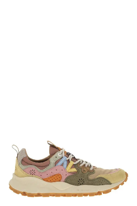 Flower Mountain Yamano 3 - Sneakers In Suede And Technical Fabric