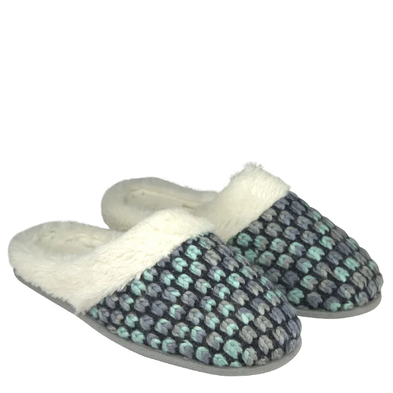 Mermaid Tail Blue Woven Slip On Slippers