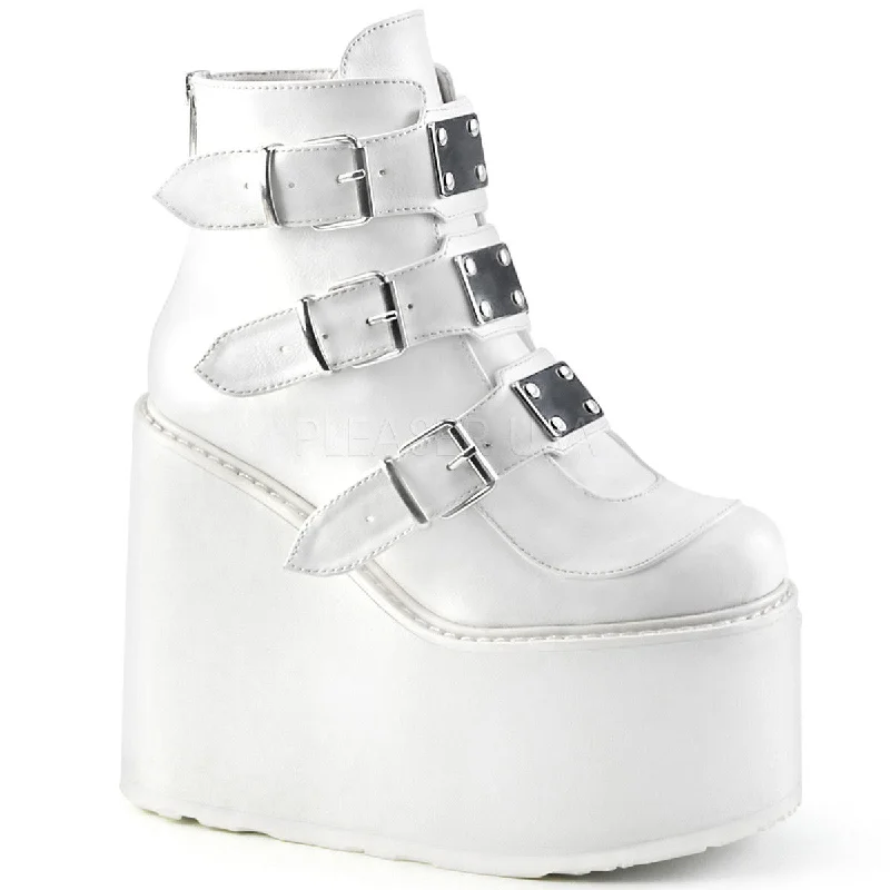 Swing 105 White Matte Ankle Boot 5.5