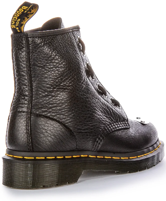 Dr Martens 1460 Metal Toe Plate In Black For Women