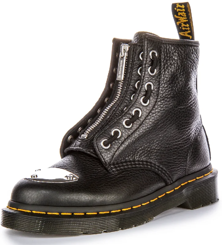 Dr Martens 1460 Metal Toe Plate In Black For Women