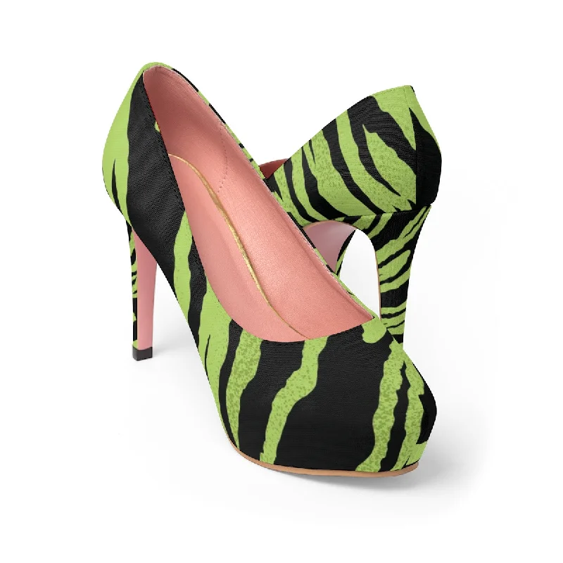 Green Tiger Women's Platform Heels