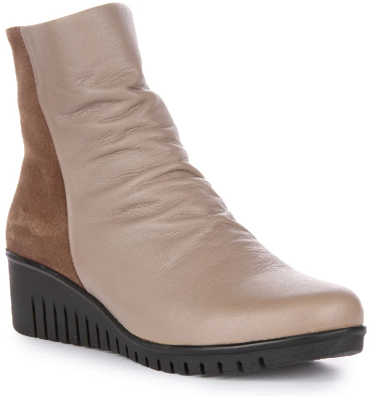 Melia Ankle Boots In Stone