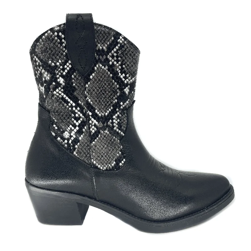 Quait 20644 Black/Snake Western Boot