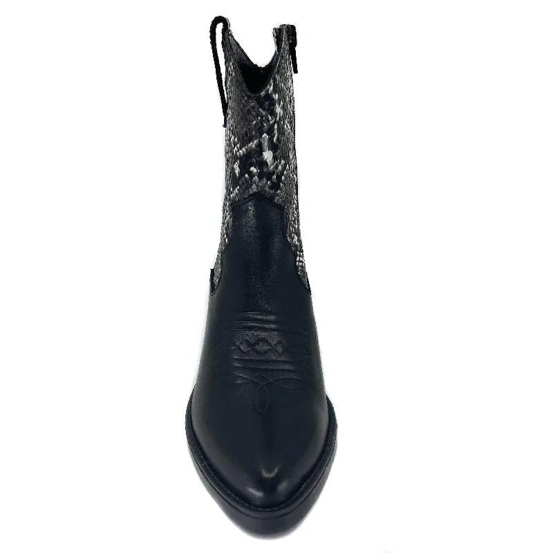 Quait 20644 Black/Snake Western Boot