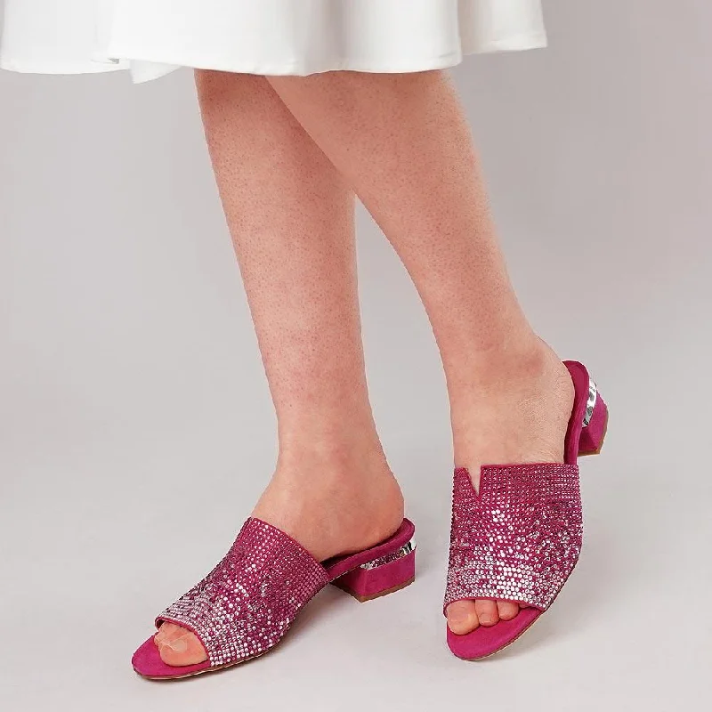 Tamarin New Fuchsia Leather Heels