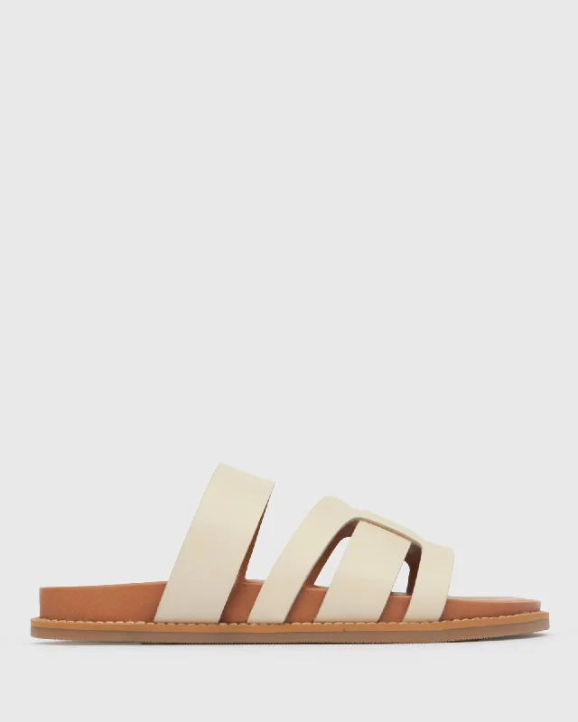 ASTRO Round Toe Leather Slides