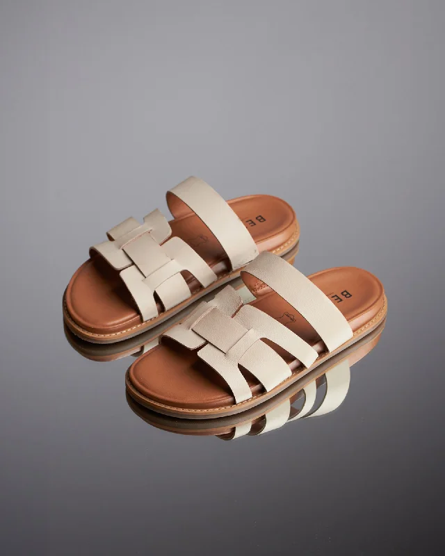 ASTRO Round Toe Leather Slides