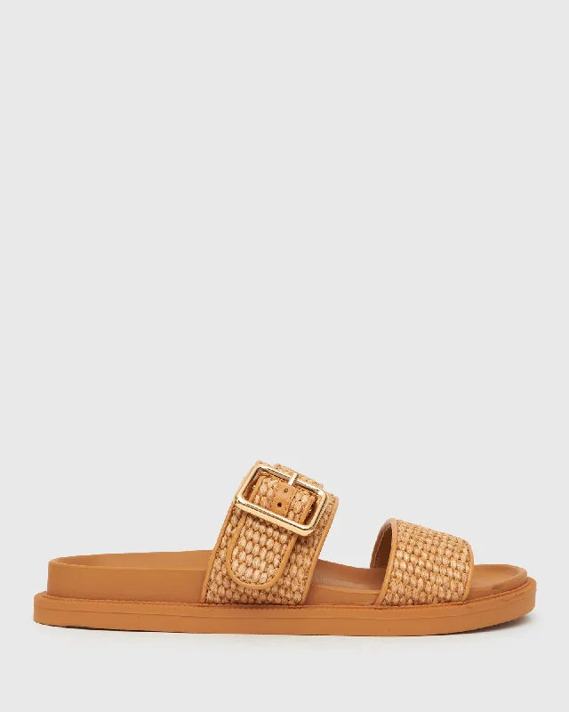 CALYPSO Raffia Footbed Slides