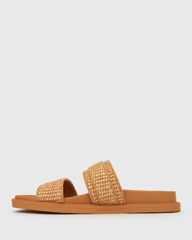 CALYPSO Raffia Footbed Slides