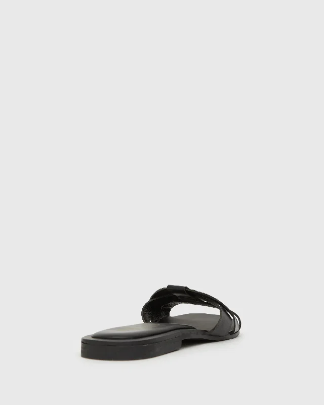 ZYPHER Leather Flat Sandals