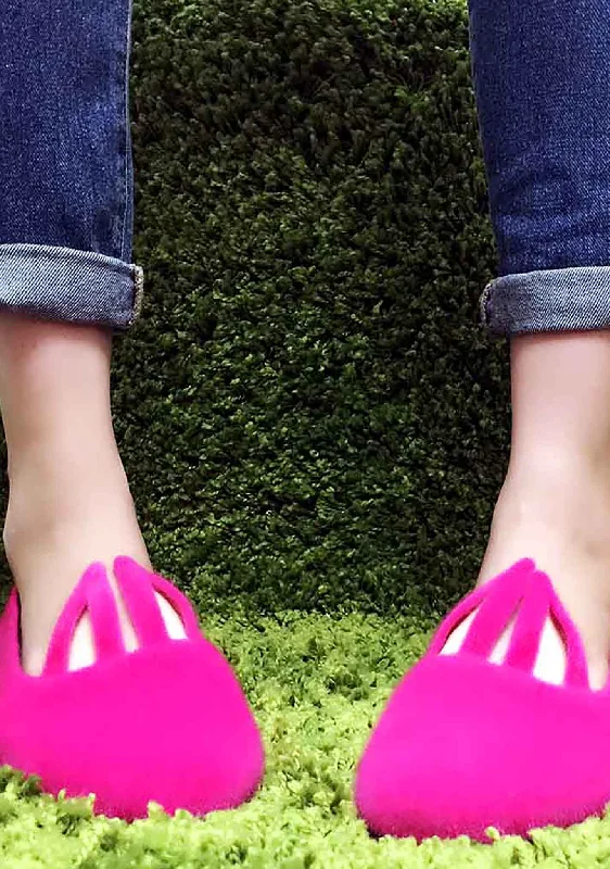 Hopper Bunny Flats in Fuchsia