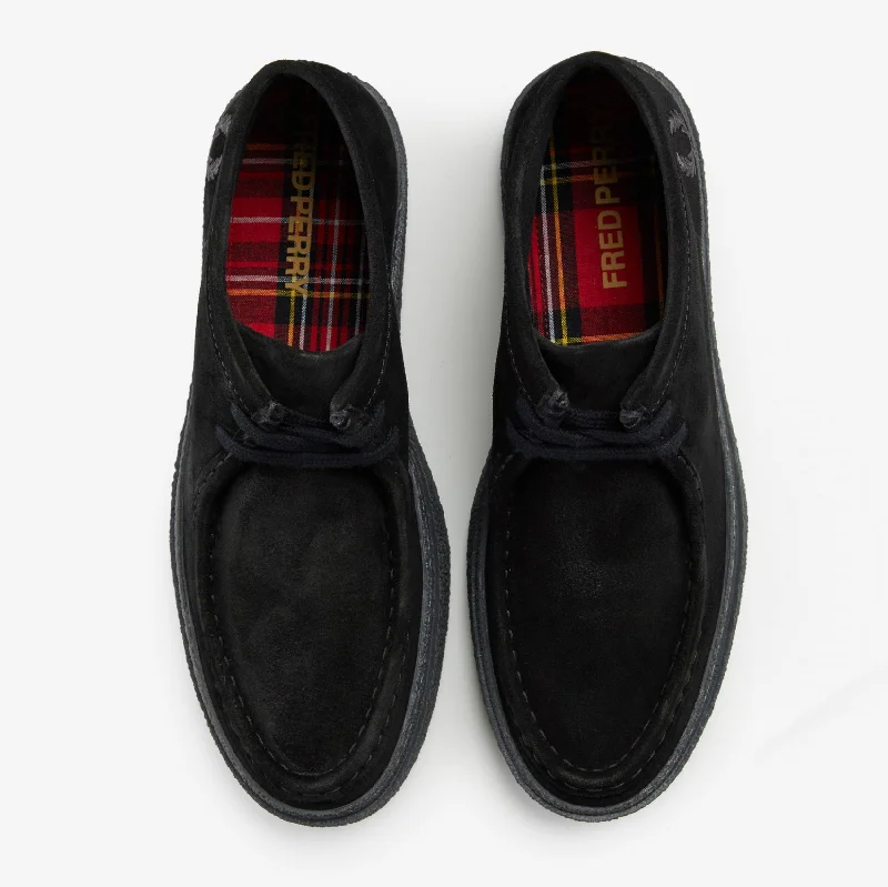 Dawson Mid Suede Shoes (Black)