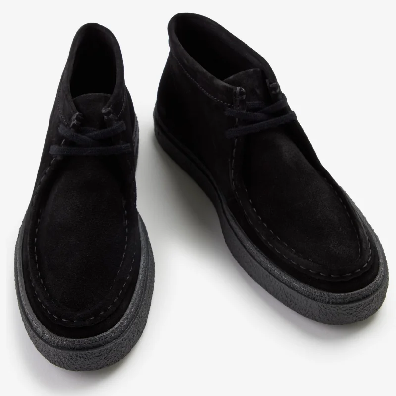 Dawson Mid Suede Shoes (Black)