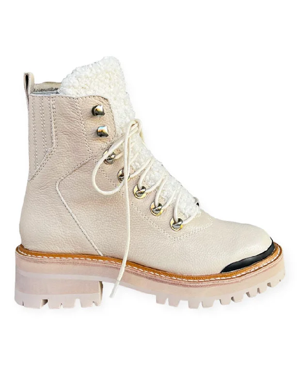 Fisher Boots Nougat Tumble Leather