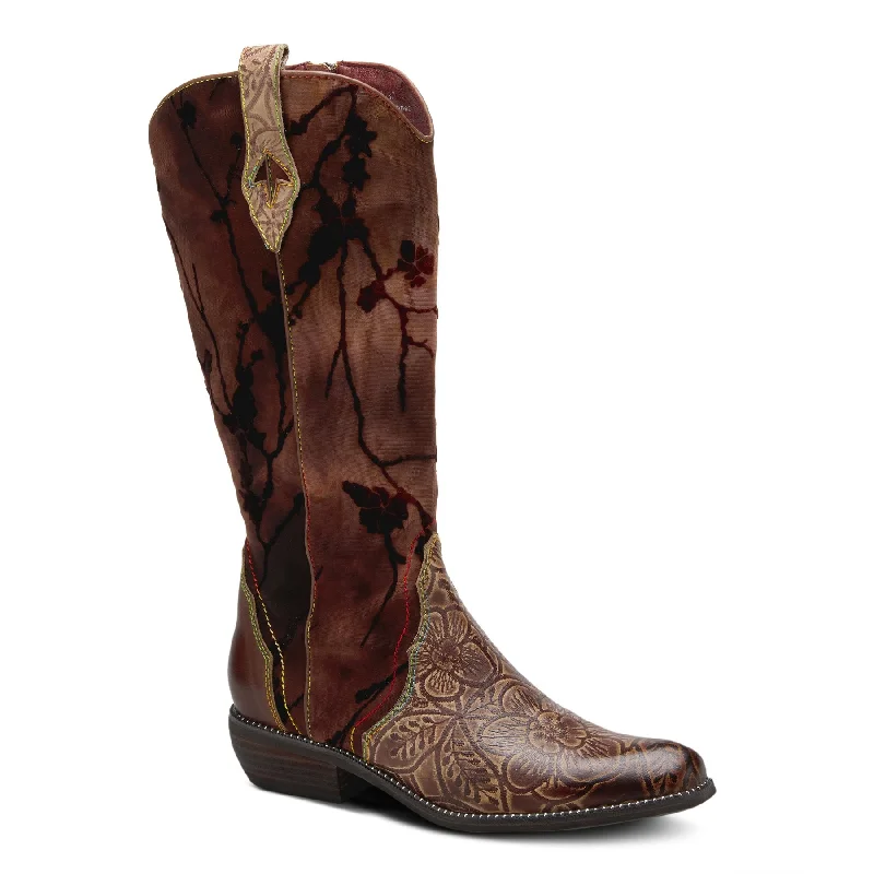 L'ARTISTE BROWN LARETILYN BOOTS