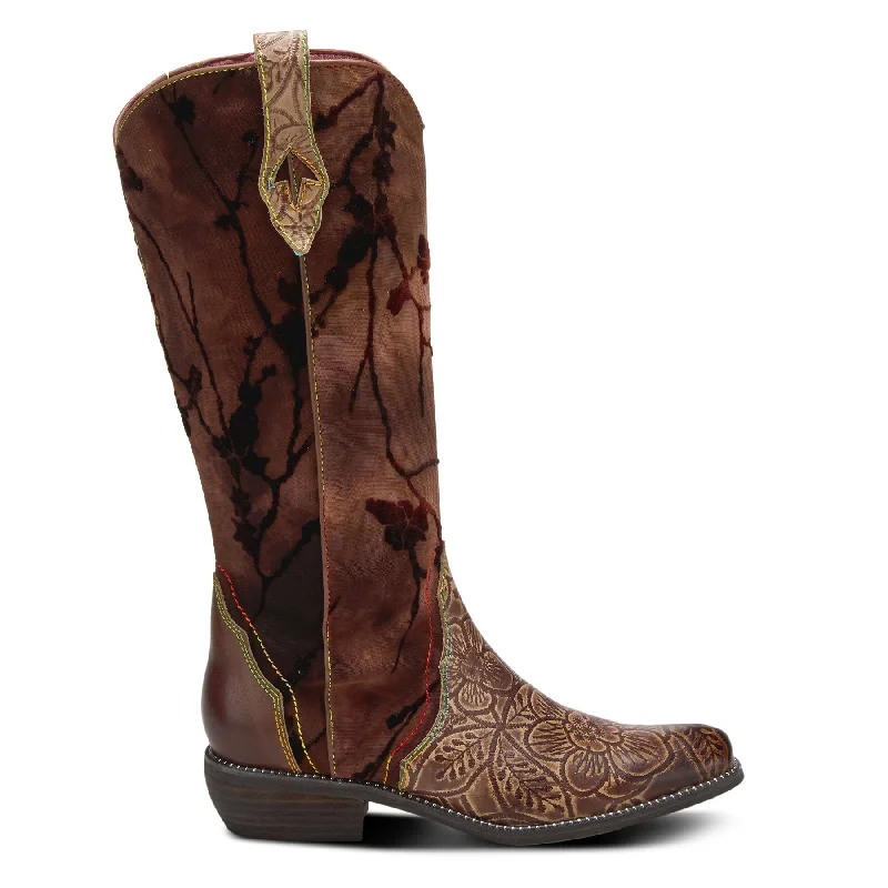 L'ARTISTE BROWN LARETILYN BOOTS