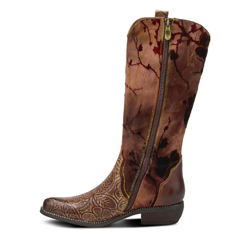 L'ARTISTE BROWN LARETILYN BOOTS