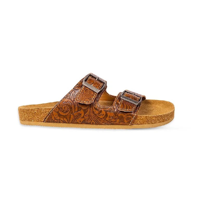 Maggie Hand Tooled Sandals