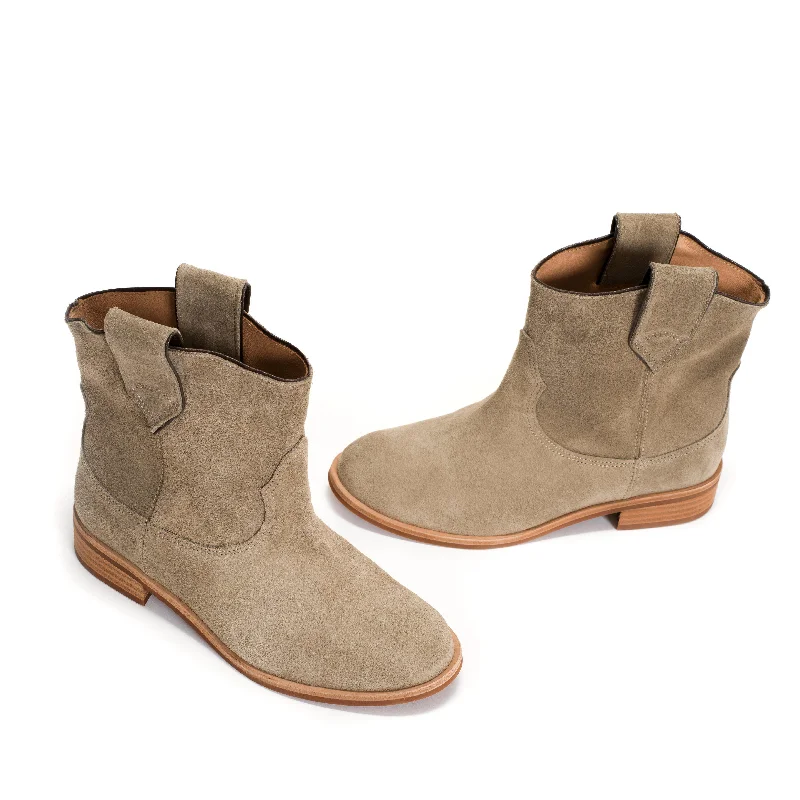 Monja Calf suede Mushroom