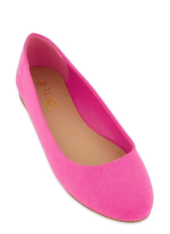 Round Toe Flats