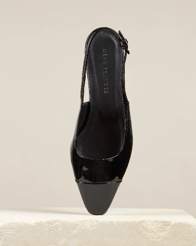 Tia Flat, Black Patent