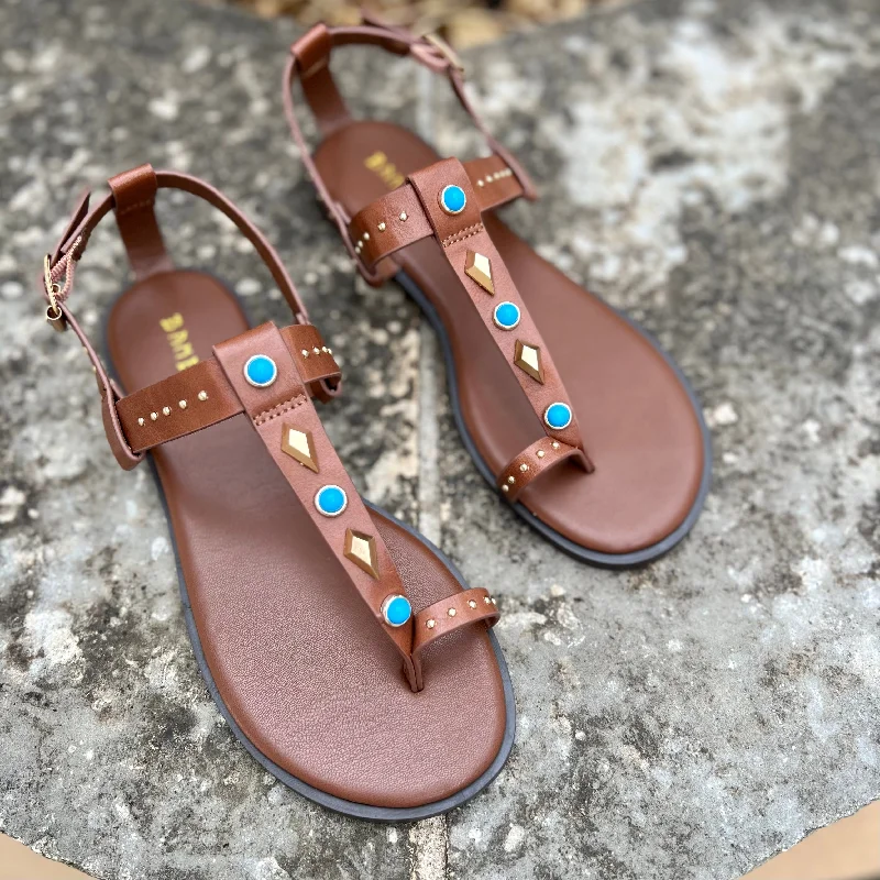 Turquoise Pocahontas Sandals*