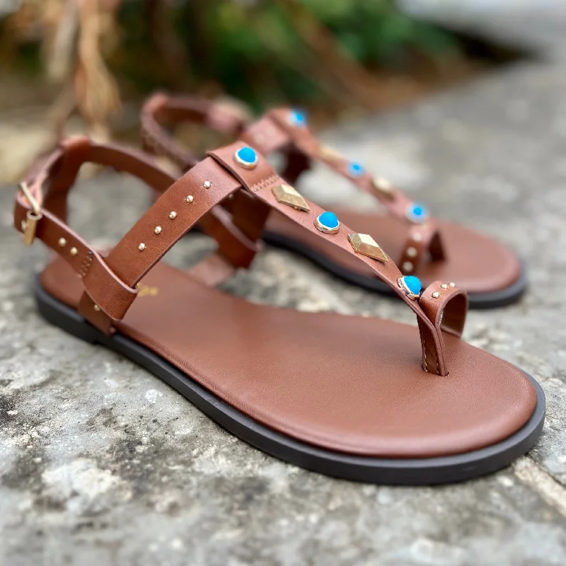 Turquoise Pocahontas Sandals*