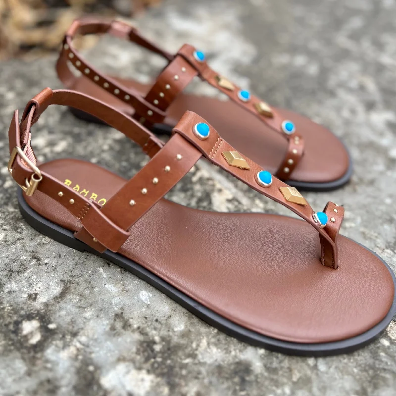 Turquoise Pocahontas Sandals*