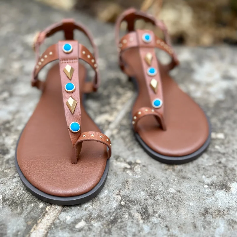 Turquoise Pocahontas Sandals*