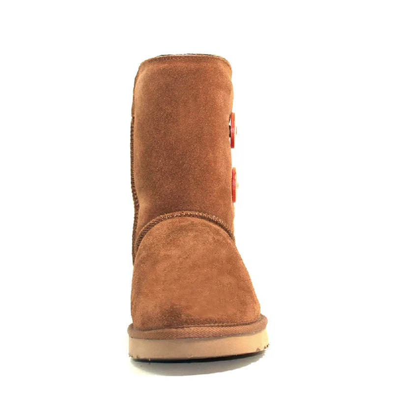 Two Button Ugg Boot - Chestnut