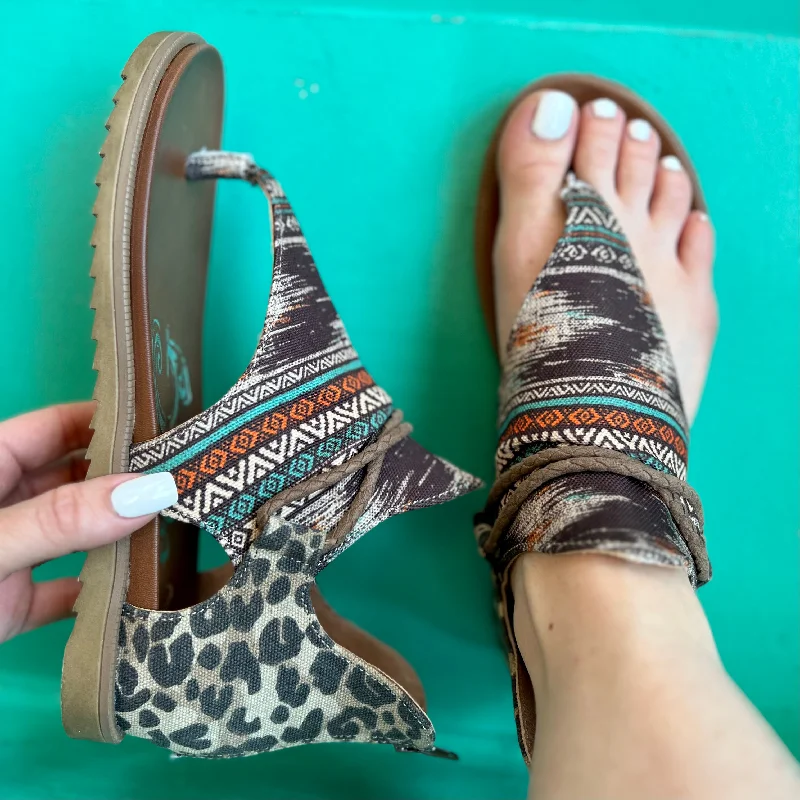 Wild About My Tribe Sandals*