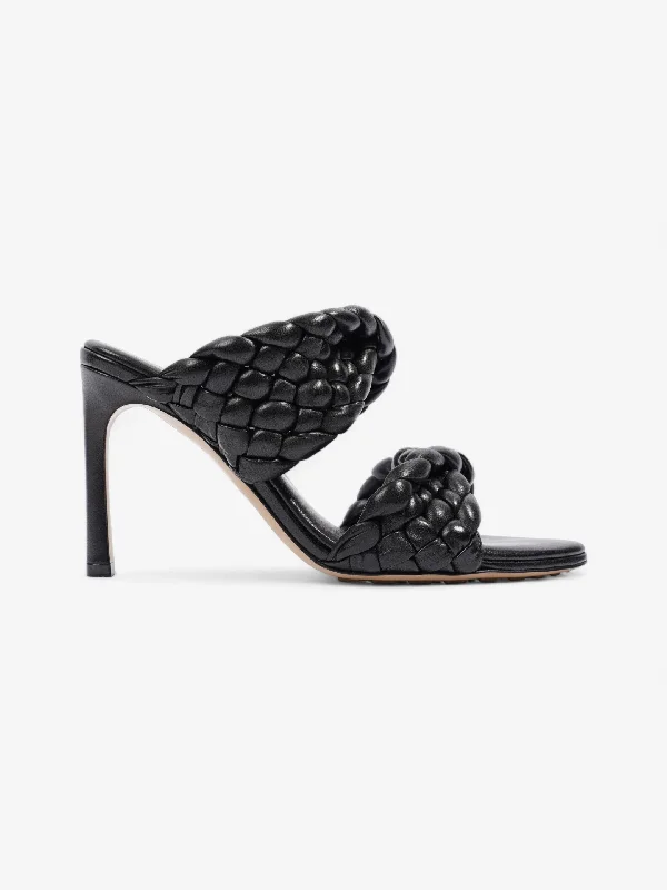 Bottega Veneta Intrecciato Curve Black Leather EU 37.5 UK 4.5