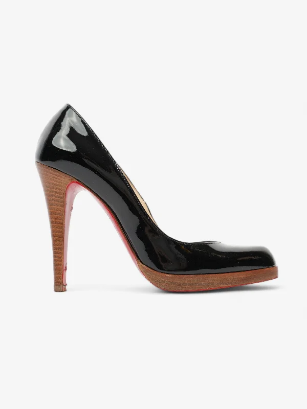 Christian Louboutin Platform Pump 110 Black Patent Leather EU 37.5 UK 4.5