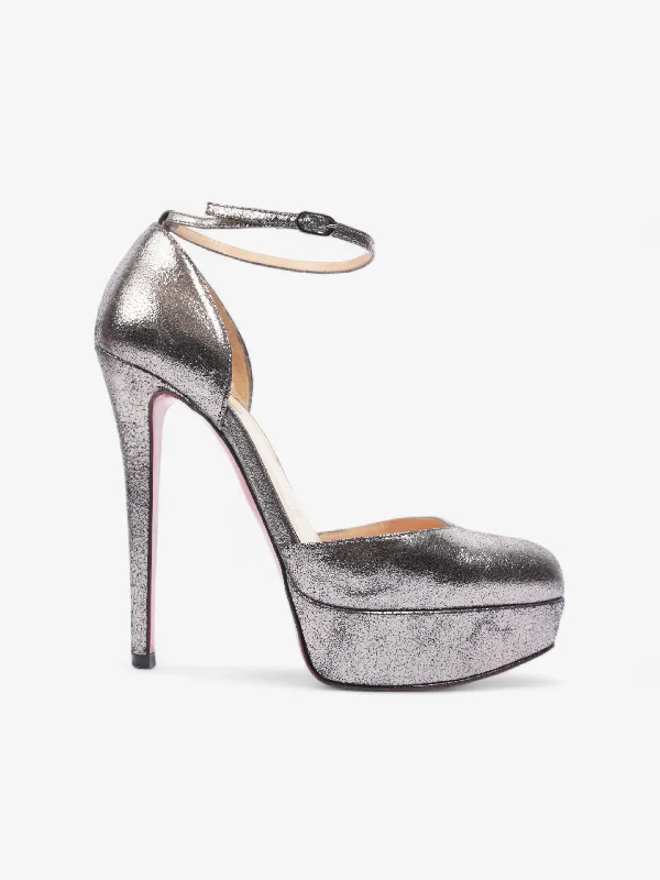 Christian Louboutin Ronda Dina Heels 120 Metallic Leather EU 36 UK 3