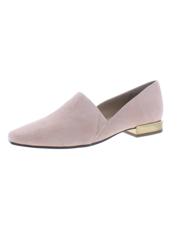 Collette Womens Suede Square Toe Loafers