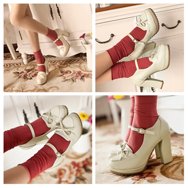 Brown Princess Bowknot Heels AD0212