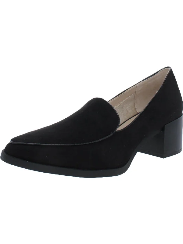 Devyn Womens Microsuede Slip On Loafers