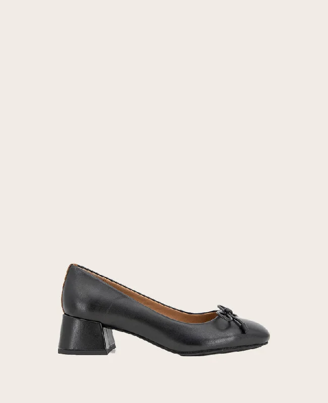 GENTLE SOULS - Lancine Leather Bow Heel