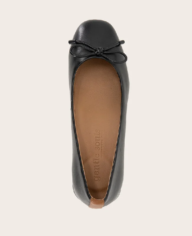 GENTLE SOULS - Lancine Leather Bow Heel