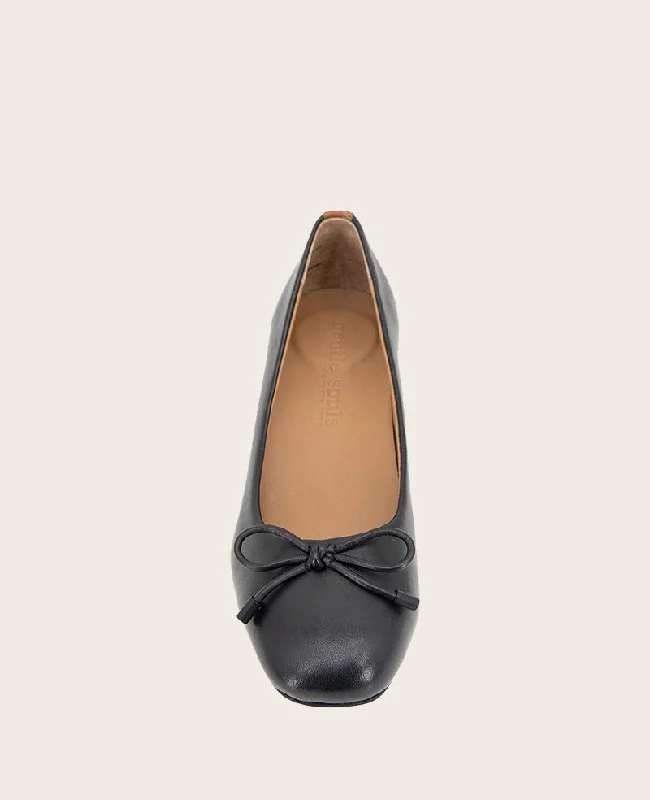 GENTLE SOULS - Lancine Leather Bow Heel