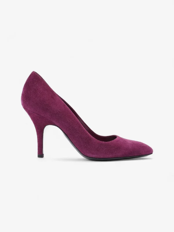 Hermes Suede Heels 80 Purple Suede EU 36 UK 3