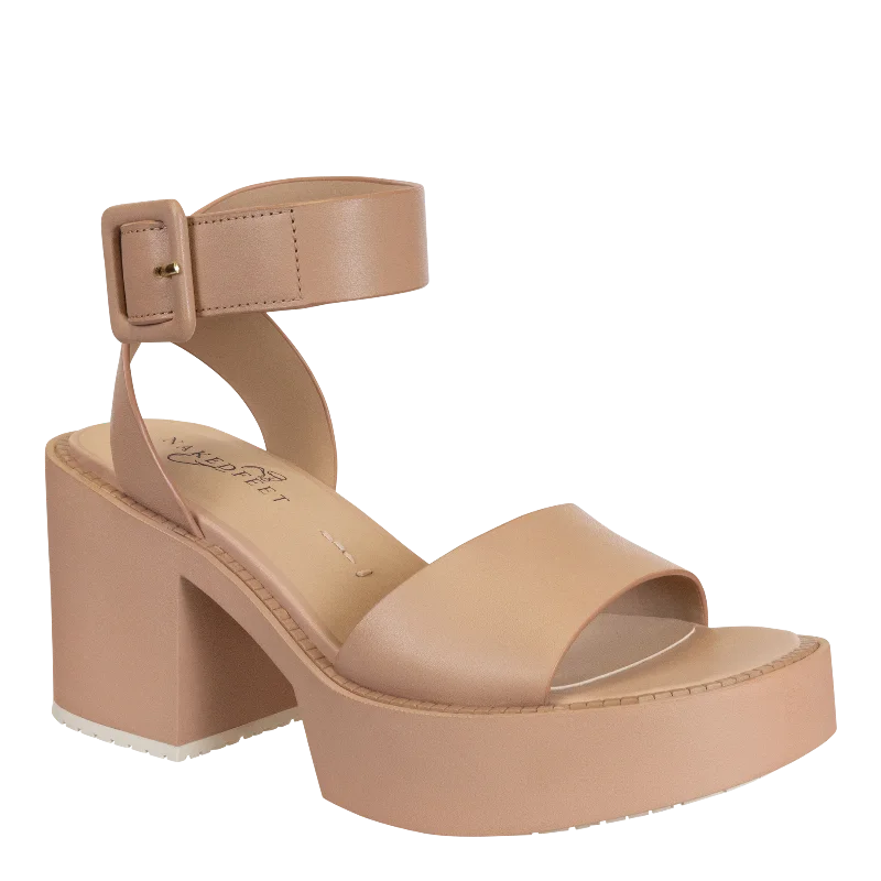 NAKED FEET - ICONOCLAST in ROSETTE Heeled Sandals