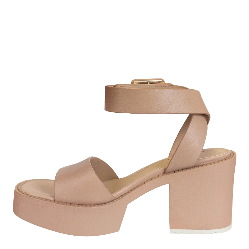 NAKED FEET - ICONOCLAST in ROSETTE Heeled Sandals