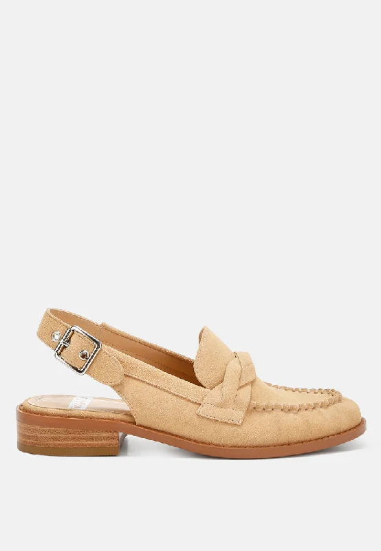 nemykin woven strap slingback loafers