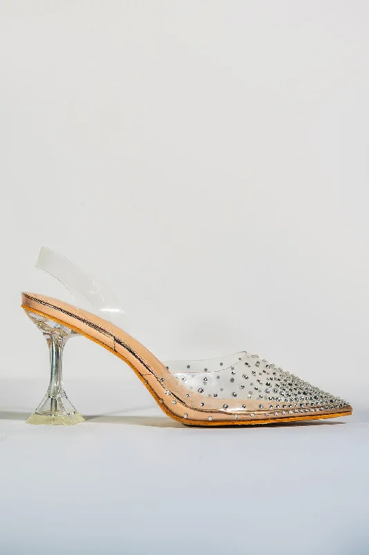 Pointy Points Heels - Champagne