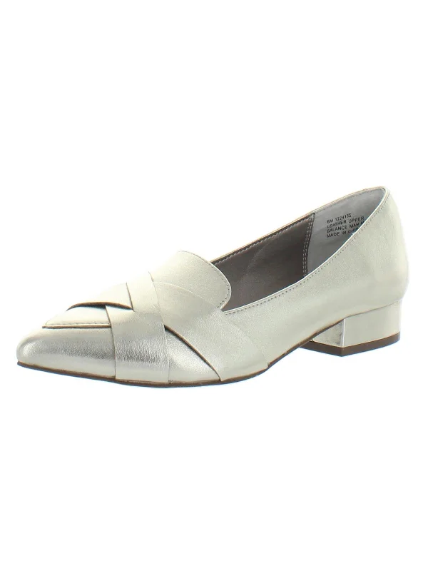 Stella Womens Leather Slip On Loafers