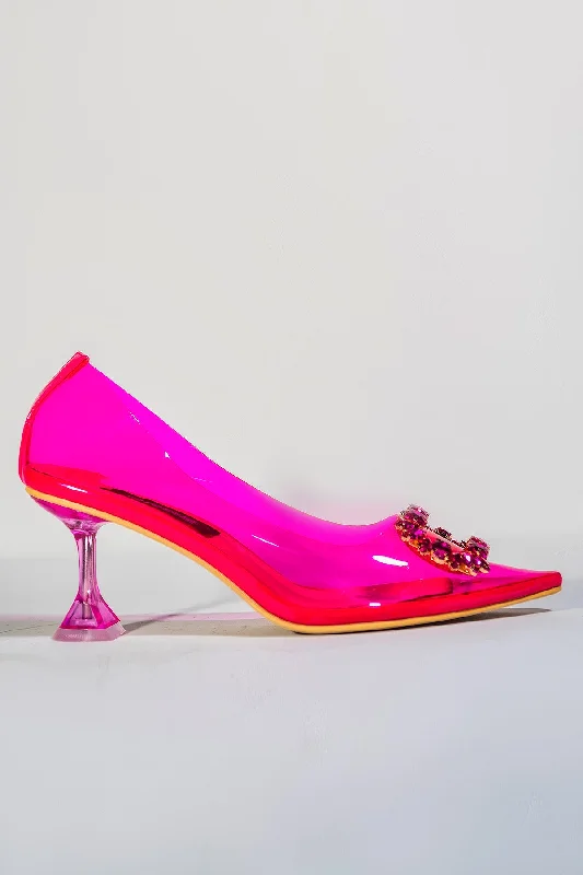 Structured Heels - Fuchsia