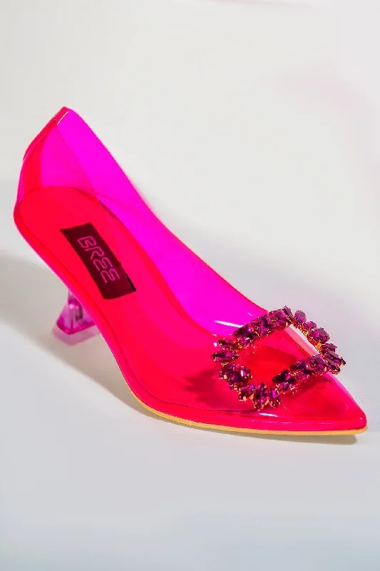 Structured Heels - Fuchsia