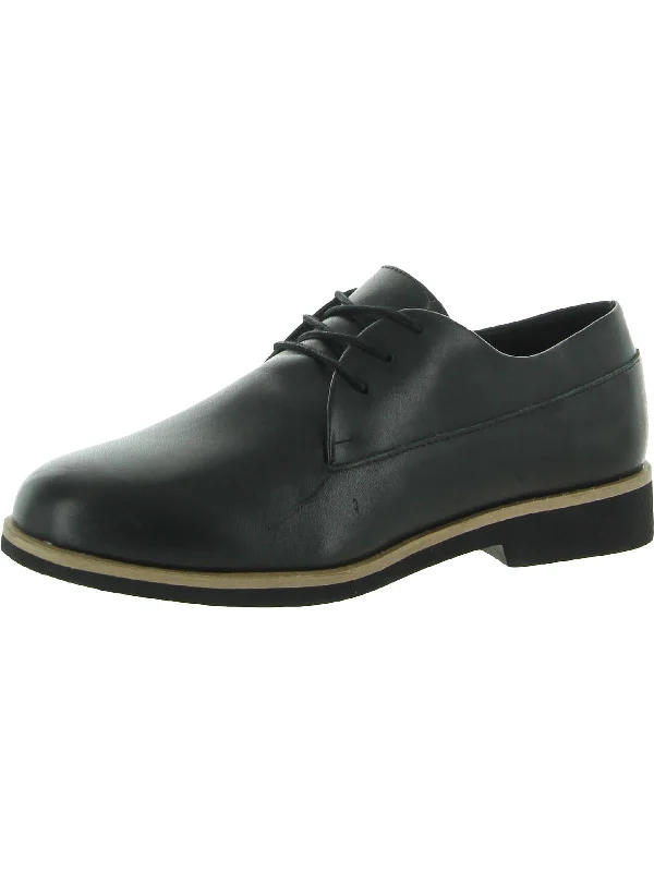 Whitby Womens Leather Lace-Up Oxfords